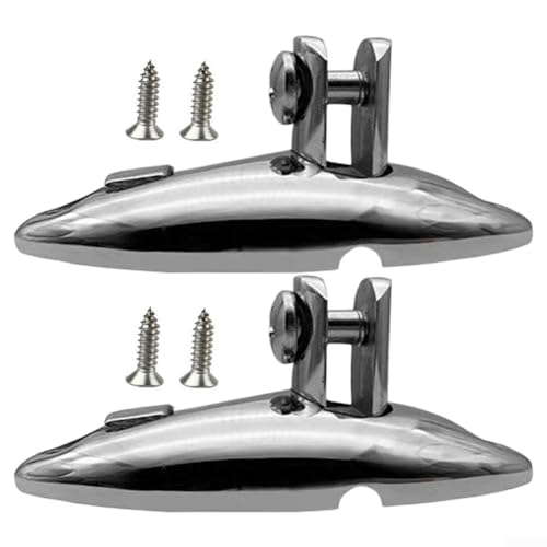 Stark konstruiertes Bootsscharnier-Set aus 316 Edelstahl, perfekte Passform für verschiedene Modelle von Bimini-Oberteilen (91 mm) von Springwillfly
