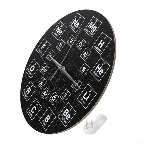 Stilvolle Wanduhr von Periodic Table, für Klassenzimmer und Zuhause, ansprechendes Chemie-Symbol-Design Stilvolle Wanduhr von Periodic Table, für Klassenzimmer und Zuhause, ansprechendes Chemie-Symbol-Design von Springwillfly