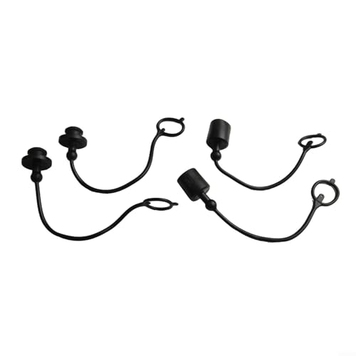Sustainable Protection Solution Hydraulikkupplung Staub 2 Sets nach ISO A Standards mit robuster PVC-Konstruktion (schwarz) von Springwillfly
