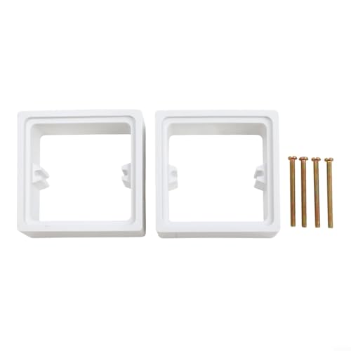 Tackle Deep Issues Doppelpack von Einzelstecknuss-Abstandshaltern bei 30 mm mit praktischen Schraubenoptionen erhältlich (weiß) von Springwillfly