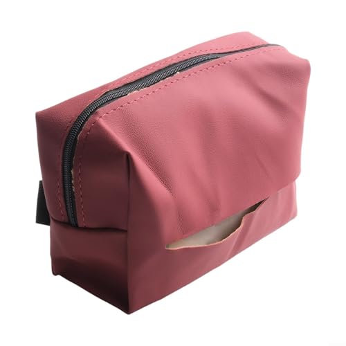 Taschentuchbox-Halter aus PU-Leder, ideal für Auto für Rückenlehne und Armlehne, kompatibel mit 99% der Taschentuchmarken (Schwarz) von Springwillfly