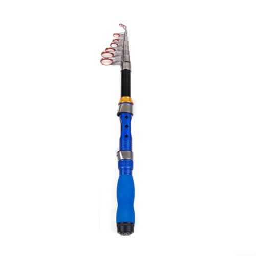 Teleskop-Angelrute mit zuverlässiger Spinnrolle für alle Ihre Angelabenteuer (1,7 m blau) von Springwillfly