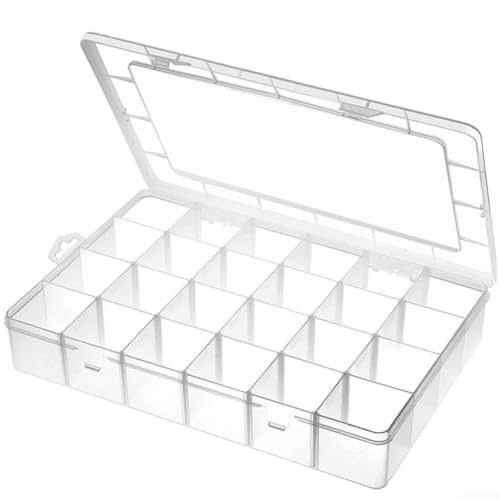 Transparente Organizer-Box zur Aufbewahrung verschiedener kleiner Gegenstände wie Perlen, Schrauben und mehr Transparente Organizer-Box zur Aufbewahrung verschiedener kleiner Gegenstände wie Perlen, Schrauben und mehr von Springwillfly