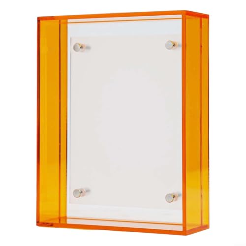 Transparenter Acryl-Bilderrahmen für Bilder, Auszeichnungen und Kunstwerke (Orange) von Springwillfly