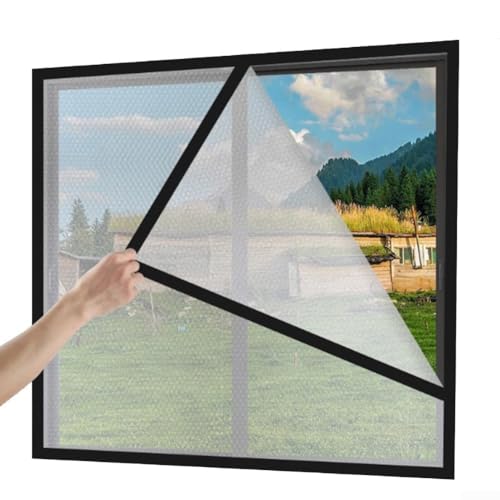 Transparenter Thermovorhang mit PVC-Luftpolster-Design, maximiert natürliches Licht und bietet gleichzeitig eine effektive Staubbarriere (100 x 120 cm) von Springwillfly