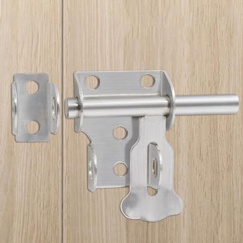 Türriegel-Set aus Edelstahl mit Vorhängeschloss für Schrank- und Schubladen-Sicherheitsanwendung Türriegel-Set aus Edelstahl mit Vorhängeschloss für Schrank- und Schubladen-Sicherheitsanwendung von Springwillfly