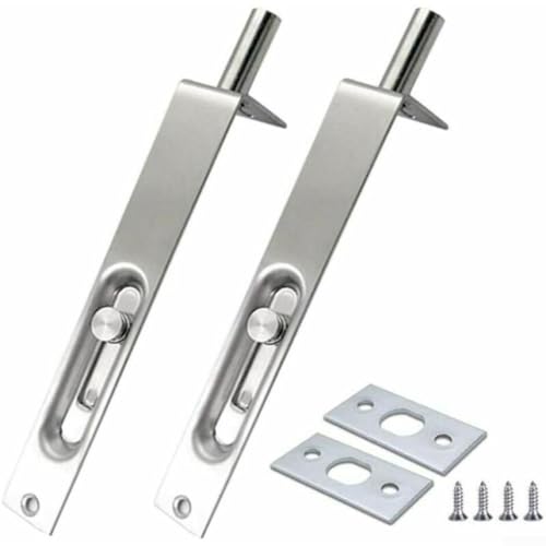 Türschloss 2er Pack aus Edelstahl zur Sicherung von Schiebetüren und doppelt geöffneten Türen von Springwillfly