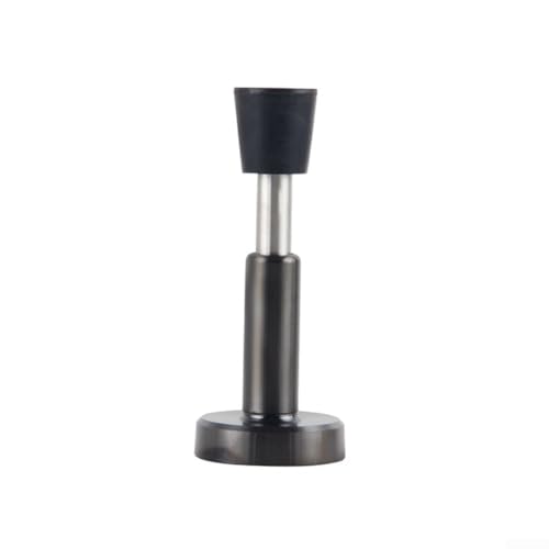 Türstopper mit hydraulischem Teleskop-Puffer, Edelstahl, Anti-Kollisions-Türstopper, kein Stanzen erforderlich (schwarz) von Springwillfly