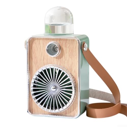 USB Desktop Ventilator mit Befeuchtungsfunktion und weichem Nachtlicht für den persönlichen Gebrauch zu Hause oder im Büro (Grün) von Springwillfly