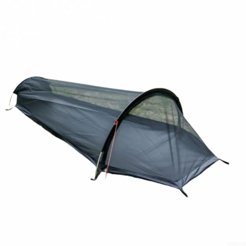 Ultraleichtes Campingzelt für Einzelpersonen, wasserdichtes Bivy-Design mit hochfesten Aluminiumstangen für Zuverlässigkeit (Zelt schwarz) von Springwillfly