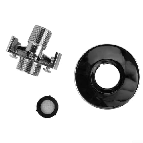 Verchromter Kupfer-Duscharmatur-Anschluss für Zwei-Loch-Installationen mit Verstellbarkeit (kurz) von Springwillfly