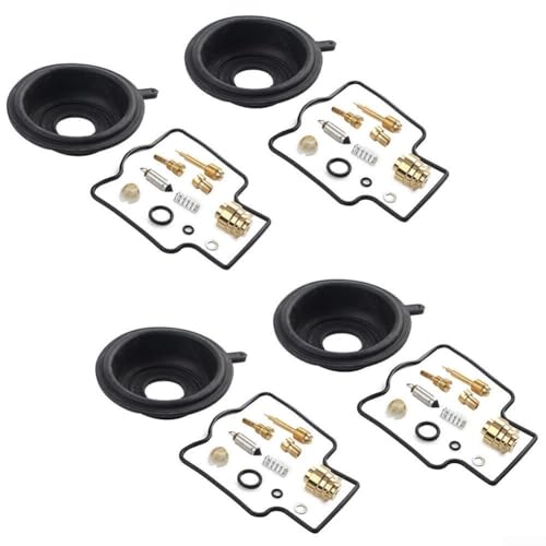 Vergaser-Reparatursatz für Kawasaki-Motorrad für ZZR600D ZX600D 1990 bis 1992 Vergaserteile 4 Sets Vergaser-Reparatursatz für Kawasaki-Motorrad für ZZR600D ZX600D 1990 bis 1992 Vergaserteile 4 Sets von Springwillfly