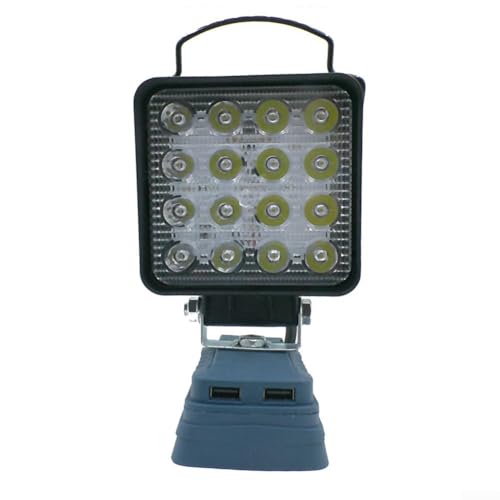 Verstellbare elektrische Taschenlampe Arbeitslampe für Bosch Li Ion Akku mit Beleuchtung (B) von Springwillfly