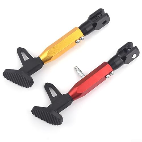 Verstellbarer Ständer für Motorräder, Aluminium-Fußständer für bessere Stabilität und Vibrationskontrolle (rot) von Springwillfly