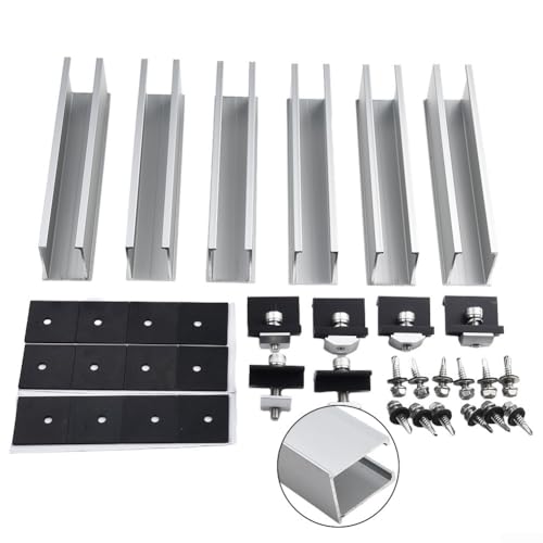 Vielfältige Anwendungen: Zuverlässiges PV-Solarmodul-Halterungs-Set mit starker Aluminium-Konstruktion (Set 2 (für 30 mm) von Springwillfly