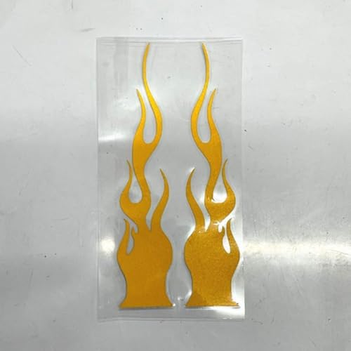 Vinyl-Aufkleber für Gas-Tank, 15 cm, wasserdicht und stilvoll, Gelb Vinyl-Aufkleber für Gas-Tank, 15 cm, wasserdicht und stilvoll, Gelb von Springwillfly