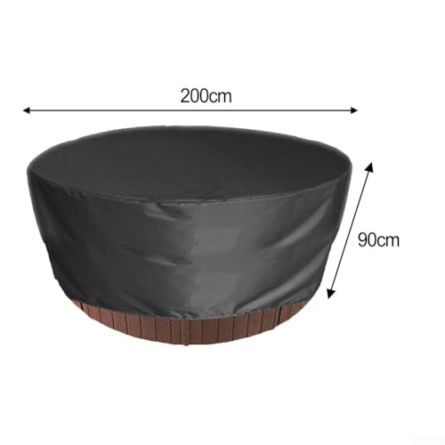 Wasserdichte aufblasbare Abdeckung für Badewannen, Staub- und Wetterschutz mit verstellbarer Passform (200 x 90 cm) von Springwillfly