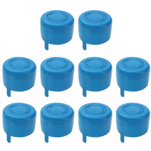 Wasserflaschendeckel schaffen eine sterile Umgebung für die Wasserspeicherung (blau) von Springwillfly