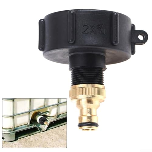 Wassertankanschluss mit 60 mm S60X6 Kappe und 3/4 Messingarmatur für IBC-Tanks Wassertankanschluss mit 60 mm S60X6 Kappe und 3/4 Messingarmatur für IBC-Tanks von Springwillfly