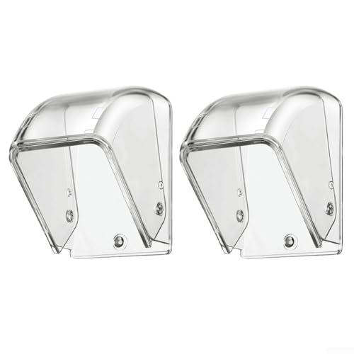Wetterfeste PC-Türklingel-Abdeckung, transparentes Design, für den Schutz im Freien gegen Regen und Staub (2 Stück) von Springwillfly