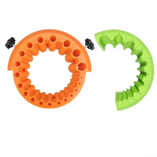 Winkelschleifer Bohrer Schärfer Werkzeug Multi Winkel Performance Enhancer (Orange Grün) von Springwillfly