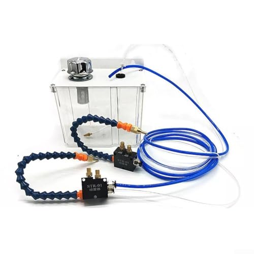 Zerstäubungssprühsystem mit 3 l Wasser-/Öltank, geeignet für Drehmaschinen, Schleifmaschinen und CNC-Maschinen (24 V) von Springwillfly
