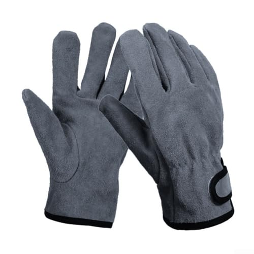 Zuverlässige Grillhandschuhe zum Grillen und Kochen im Freien mit weichem Polyester-Futter (grau) von Springwillfly