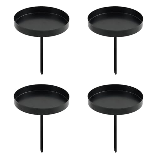 Kerzenhalter Adventskranz, 8 cm Kerzenständer Schwarz 4 Stück, Adventskerzenhalter Metall, Kerzenhalter Stumpenkerzen, Stabkerzenhalter Kerzenteller für Adventsgirlande Blumentopf Kerzenhalter Adventskranz, 8 cm Kerzenständer Schwarz 4 Stück, Adventskerzenhalter Metall, Kerzenhalter Stumpenkerzen, Stabkerzenhalter Kerzenteller für Adventsgirlande Blumentopf von Sprinlot