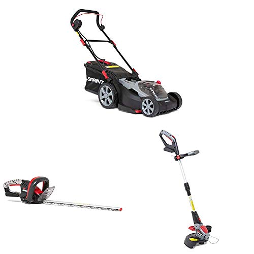 Sprint 18V Lithium-Ionen 37 cm Akku-Rasenmäher 370P18V 18V Lithium Ionen Heckenschere 18V Lithium-Ionen Rasentrimmer von Sprint