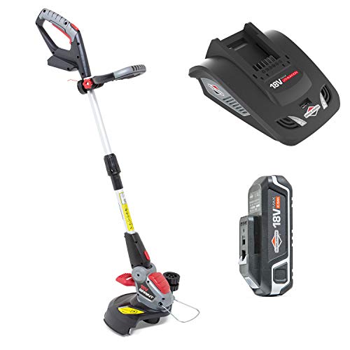 Sprint 18V Lithium-Ionen Rasentrimmer Set 18GTK , Powered by Briggs & Stratton, 30cm Schnittbreite, inklusive 2.5Ah Batterie und Ladegerät, 5 Jahre Garantie von Briggs & Stratton