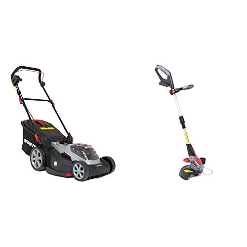 Sprint 2x18V (36V) Lithium-Ionen 44 cm Akku-Rasenmäher 440P18V + Lithium-Ionen Rasentrimmer von Briggs & Stratton