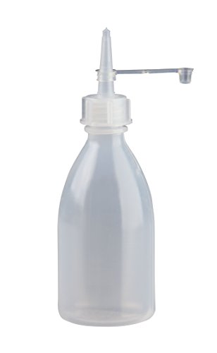 Spritzflaschen 12 x 100ml rund natur aus LDPE inkl. Tropferverschluss mit Halteband und Kappe (Spritzverschluss), Laborflasche *** von Spritzflaschen