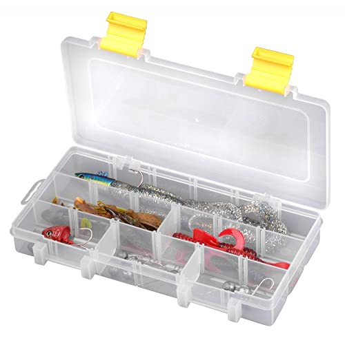 Spro Tackle Box 23x12,5x3,4cm - Tacklebox für Gummiköder & Jigköpfe, Angelbox für Gummifische, Kunstköderbox, Köderbox von Spro