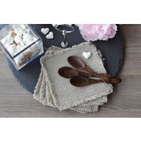 4Er Set Leinen-Untersetzer/Doppelseitig Tischwäsche Tischdekoration Tassenuntersetzer von SproutLinen