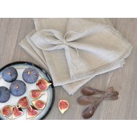 Servietten Aus Gewaschenem Leinen/2Er, 4, 6, 8Er Set Leinenservietten Stonewashed Urlaubsservietten von SproutLinen