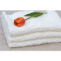 Leinen Waffel-Handtuch-Set, Reines Weiß, Natürliche Leinentuch Für Badezimmer, Sauna, Küche, Reise, Weich Und Saugfähig, Sanft Zu Haut von SproutLinen