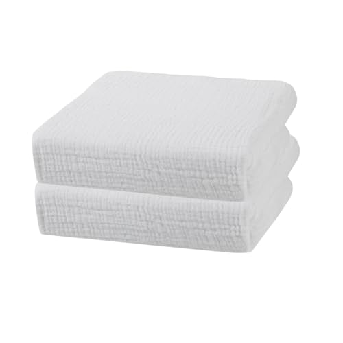 2-Pack sproutling® Baby Spannbettlaken aus Musselin | Atmungsaktiv & schweißfrei | In Portugal produziert | 100% Bio-Baumwolle | GOTS-Zertifiziert | Premium Qualität | Für erholsamen Kinderschlaf von Sproutling