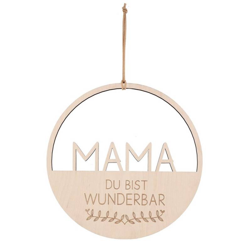 Spruchreif® Dekohänger Deko-Loop · Holz-Dekohänger ·Türkranz · Geschenkidee Muttertag von Spruchreif®