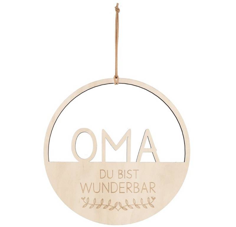 Spruchreif® Dekohänger Deko-Loop · Holz-Dekohänger ·Türkranz · Geschenkidee Muttertag von Spruchreif®