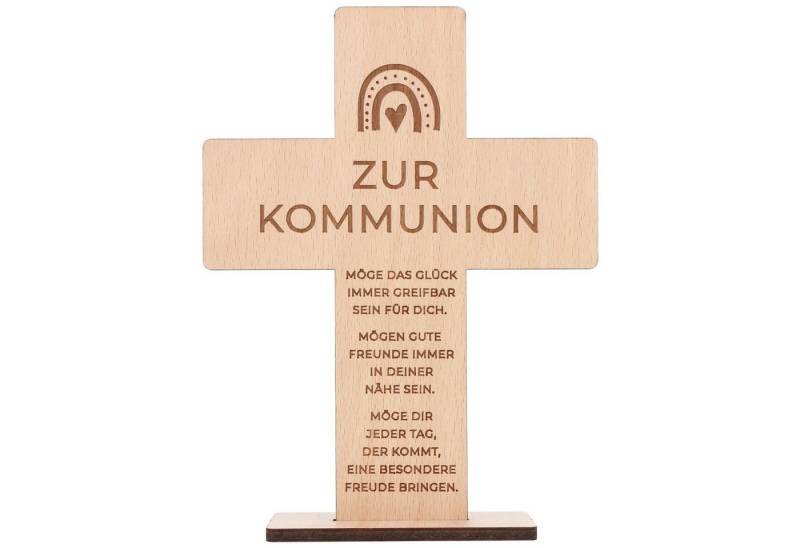 Spruchreif® Dekoobjekt Holzkreuz mit Gravur – Geschenk zur Konfirmation, Kommunion & Taufe von Spruchreif®