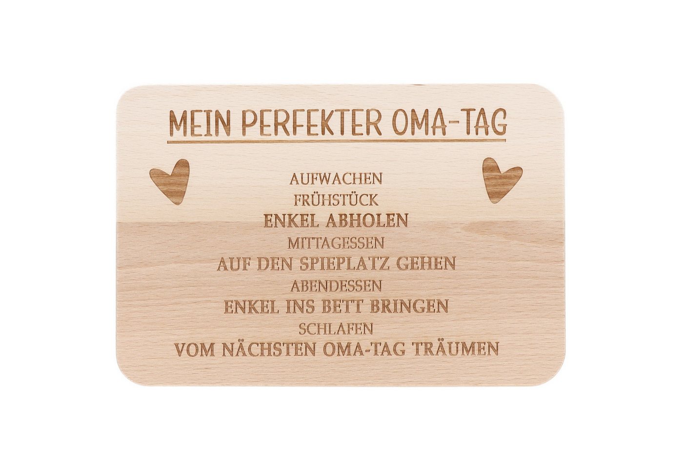 Spruchreif® Frühstücksbrett · Frühstücksbrettchen aus Holz mit Gravur · Geschenk für Großeltern von Spruchreif®