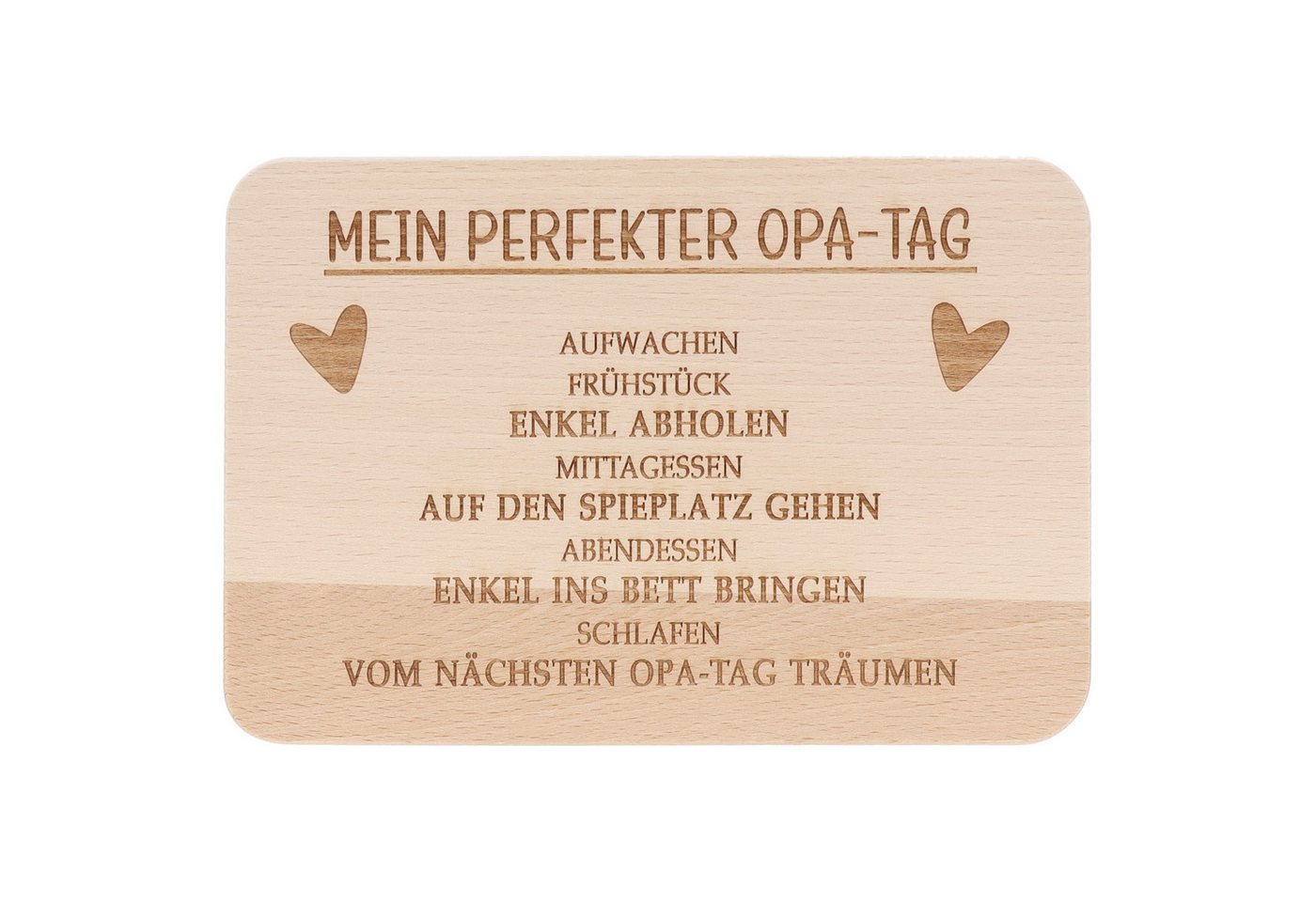 Spruchreif® Frühstücksbrett · Frühstücksbrettchen aus Holz mit Gravur · Geschenk für Großeltern von Spruchreif®