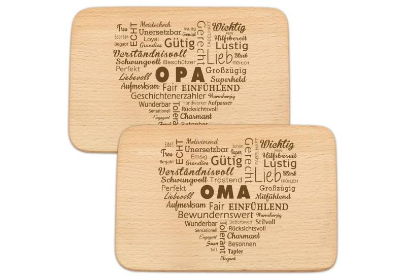Spruchreif® Frühstücksbrett Frühstücksbrettchen mit Gravur Familie · Geschenk Eltern/Großeltern von Spruchreif®