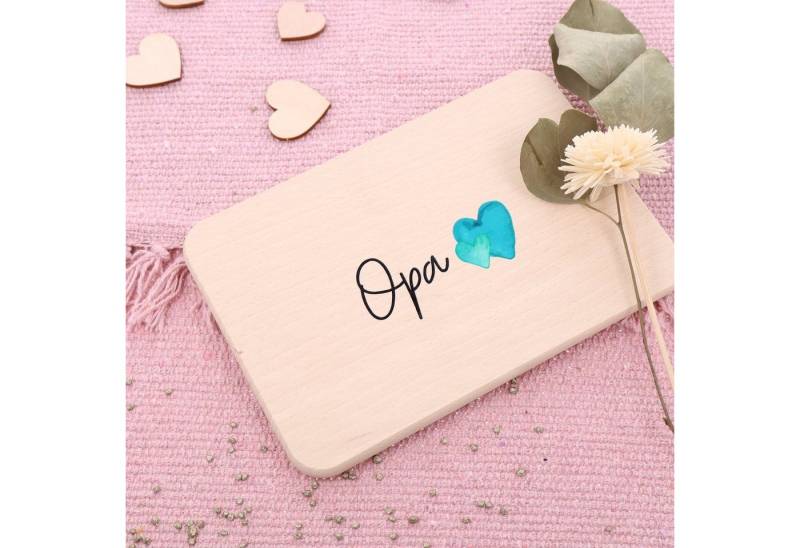 Spruchreif® Frühstücksbrett Farbiges Frühstücksbrettchen aus Holz mit hochwertigem UV-Druck von Spruchreif®