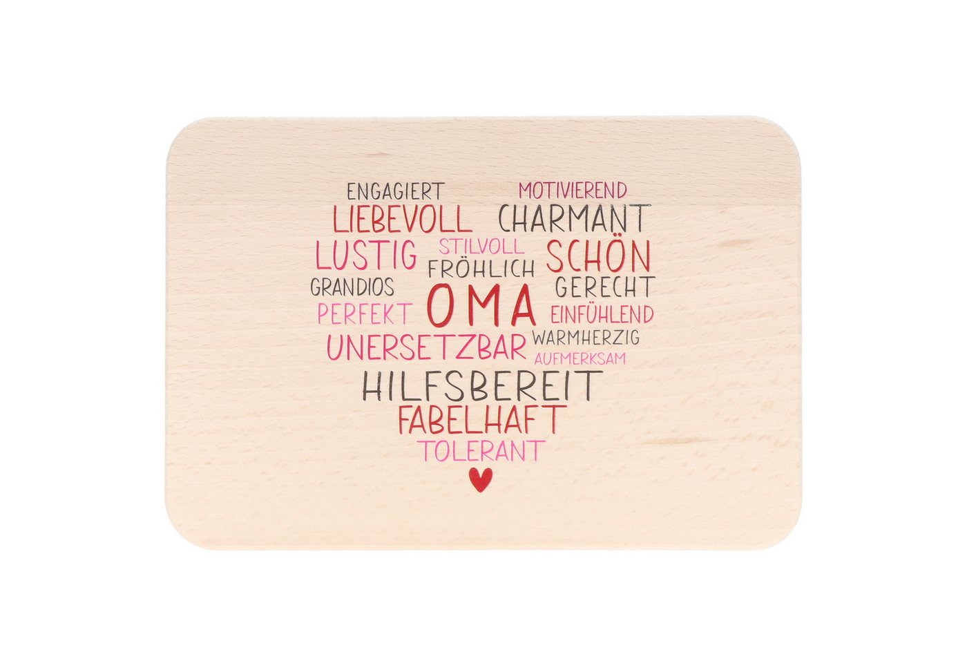 Spruchreif® Frühstücksbrett Farbiges Frühstücksbrettchen aus Holz mit hochwertigem UV-Druck von Spruchreif®