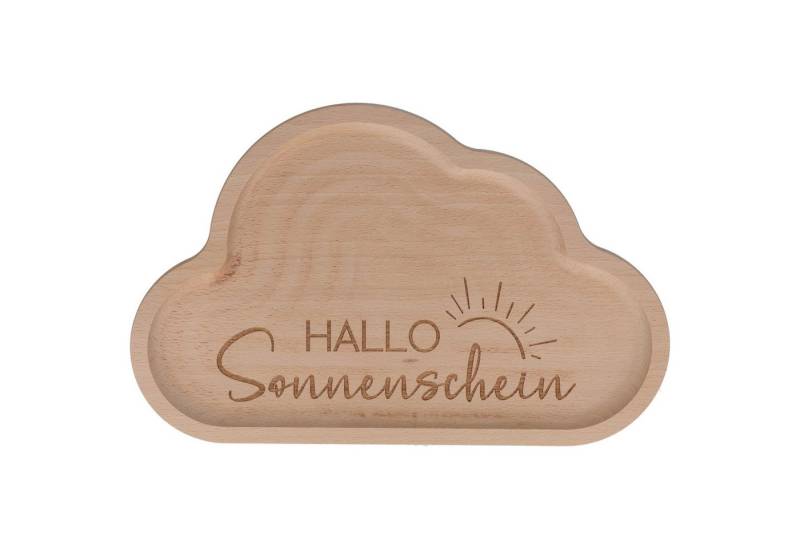 Spruchreif® Frühstücksbrett Frühstücksbrettchen Wolkenform, Holzbrettchen, Geschenkidee Kinder von Spruchreif®