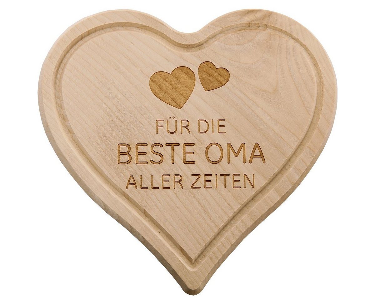 Spruchreif® Frühstücksbrett Frühstücksbrettchen aus Holz · Geschenk für Familie · Herzbrettchen von Spruchreif®