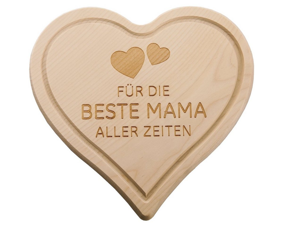 Spruchreif® Frühstücksbrett Frühstücksbrettchen aus Holz · Geschenk für Familie · Herzbrettchen von Spruchreif®