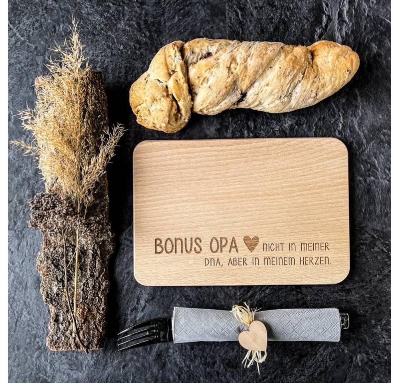 Spruchreif® Frühstücksbrett Frühstücksbrettchen aus Holz mit Gravur, Geschenke für Stiefeltern von Spruchreif®