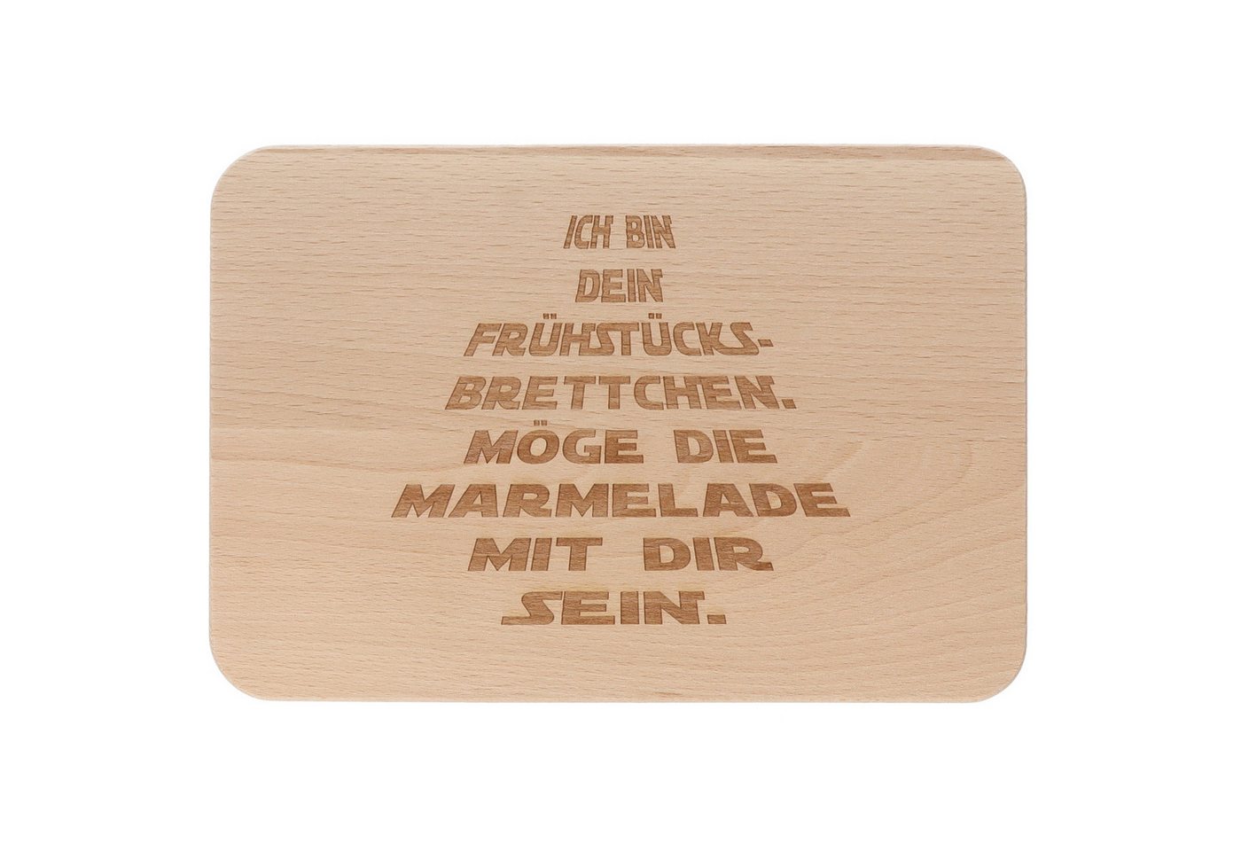 Spruchreif® Frühstücksbrett Frühstücksbrettchen aus Holz mit Gravur · Geschenk zum Geburtstag von Spruchreif®